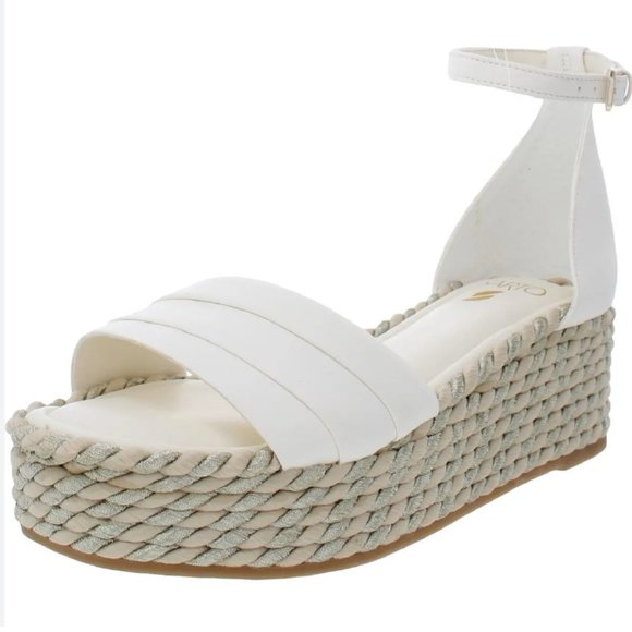 NEW SARTO by Franco Sarto A-Via Espadrille Platform Wedge Sandal - Picture 1 of 9